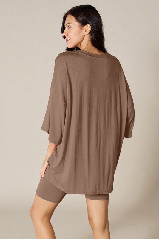 Oversized Tee & Biker Shorts Set