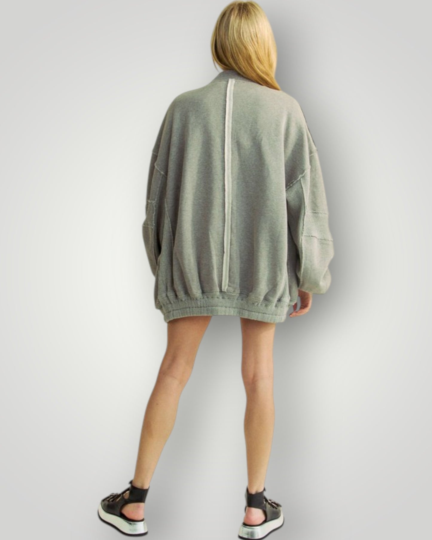 Dusty Blue Zip Jacket