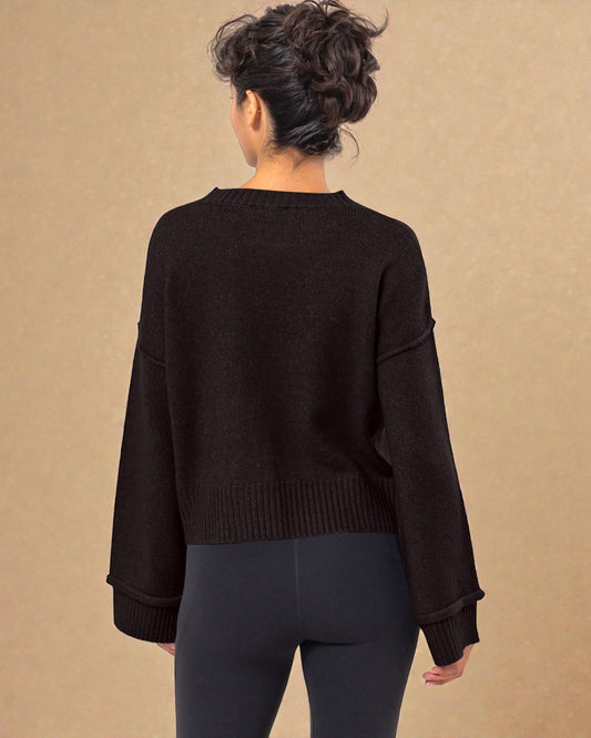 Black Classic Knit Sweater