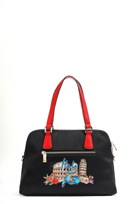 Vegan Leather Martha Travels Italy Dome Satchel