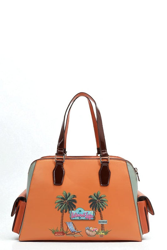 Vegan Leather Sun & Sand Handbag