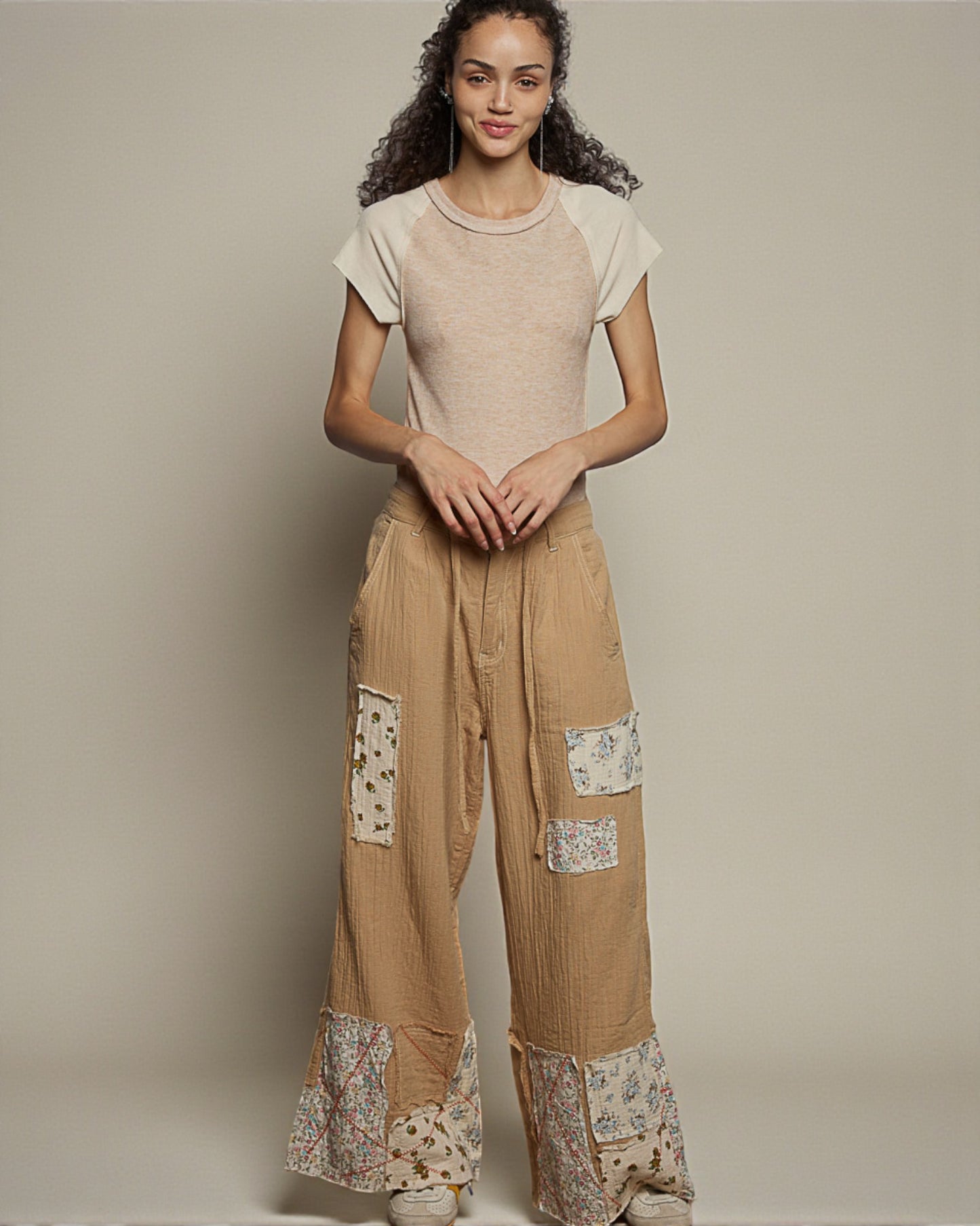 Oatmeal & Ivory Raglan Tee