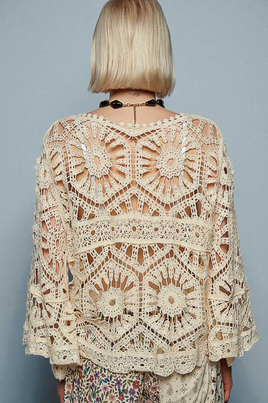 Ivory Crochet Lace Top