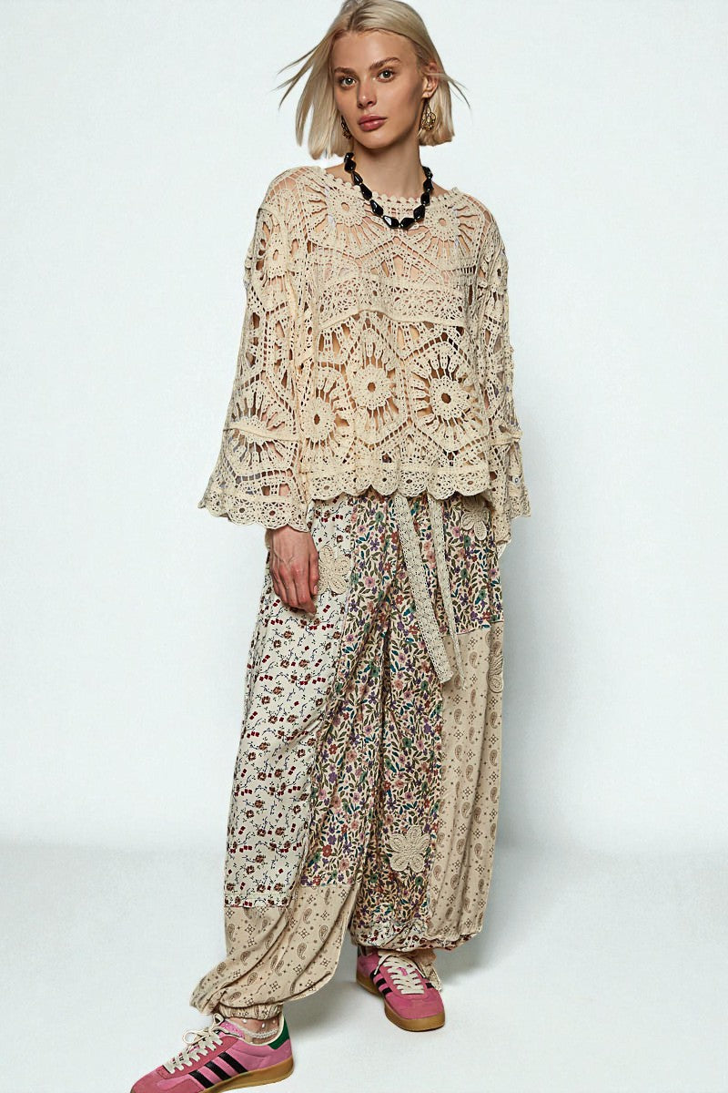 Ivory Crochet Lace Top