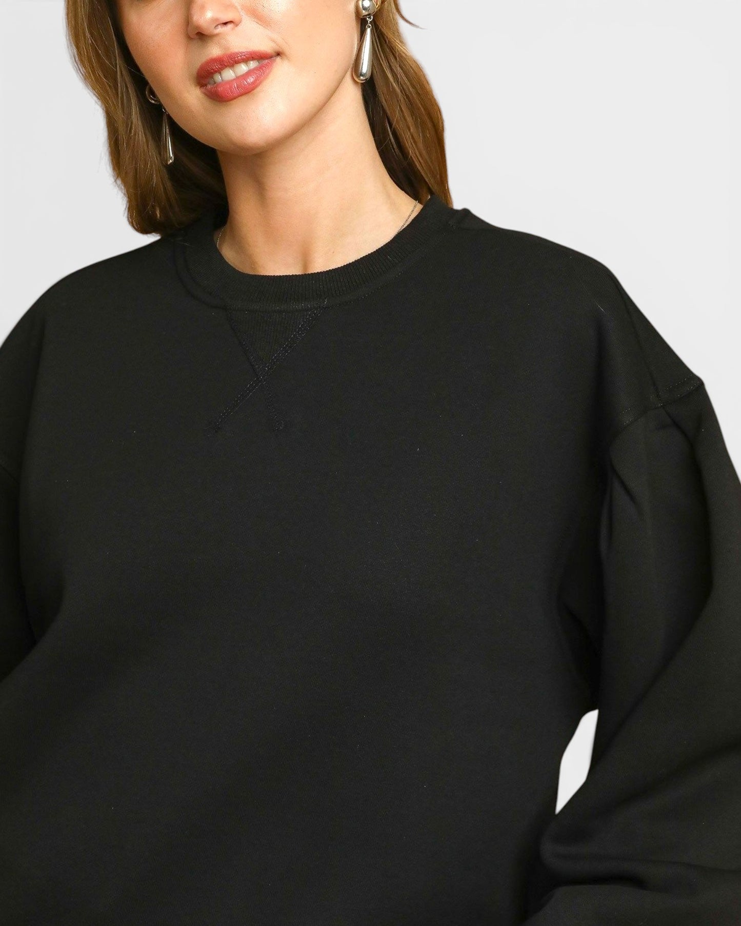 Black Relaxed Sweatshirt