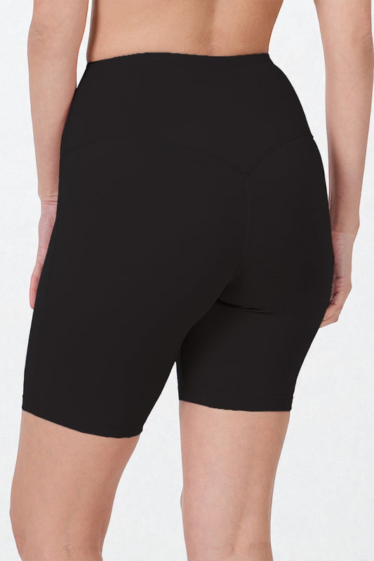 Black High Rise Biker Shorts
