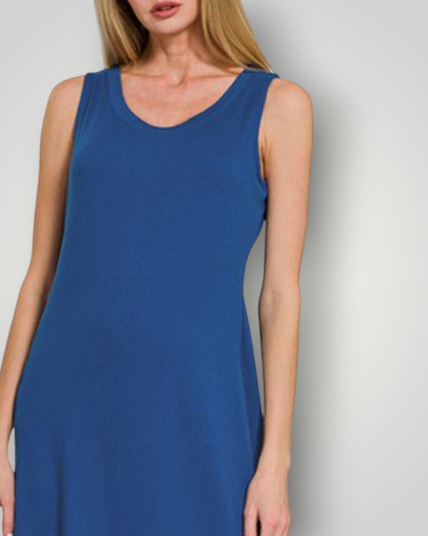 Cobalt Sleeveless Maxi Dress