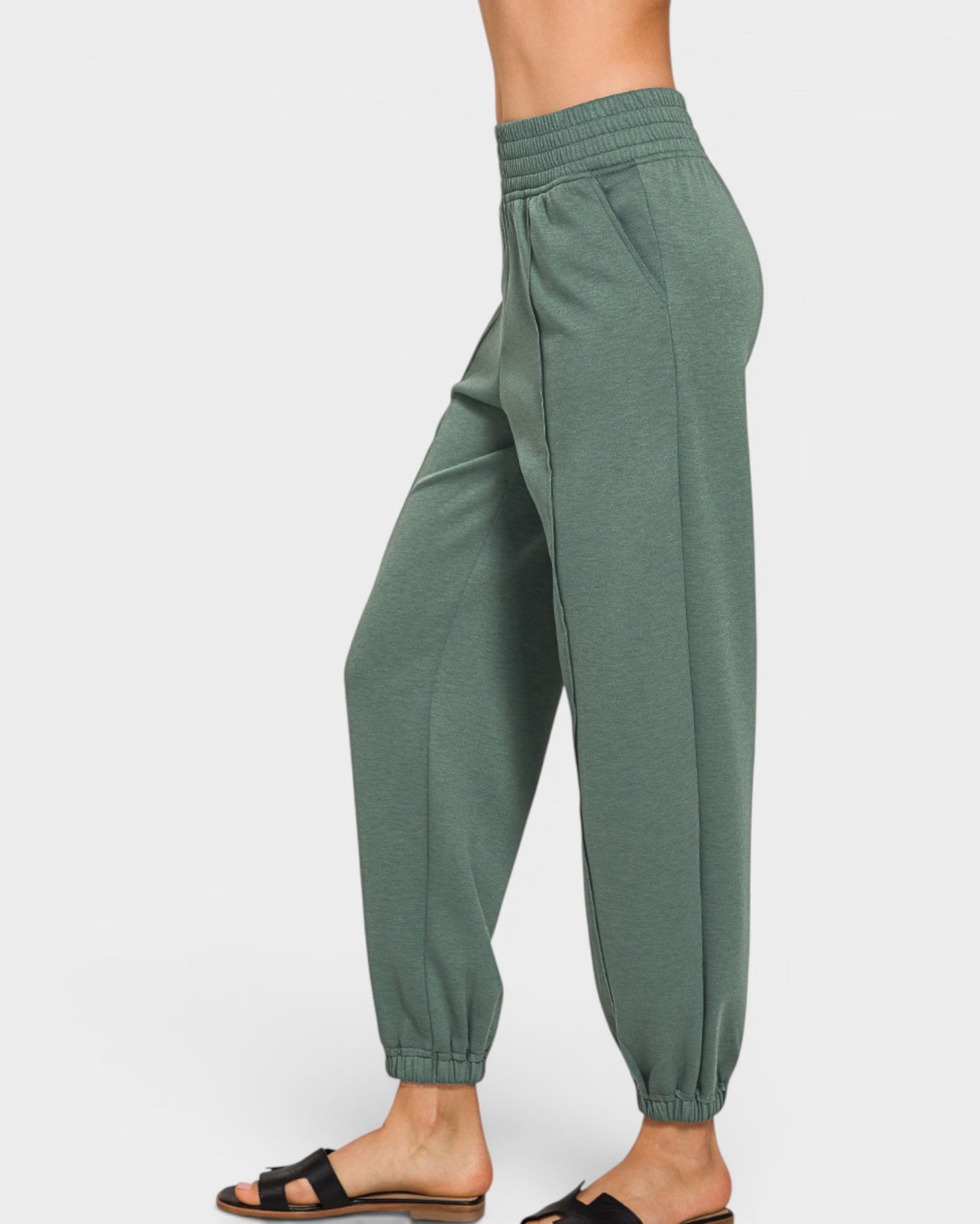 Sage Scuba Knit Jogger Pants