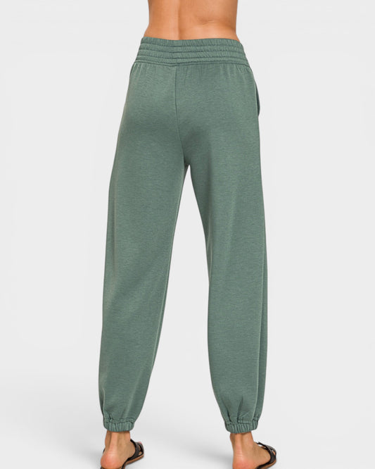 Sage Scuba Knit Jogger Pants