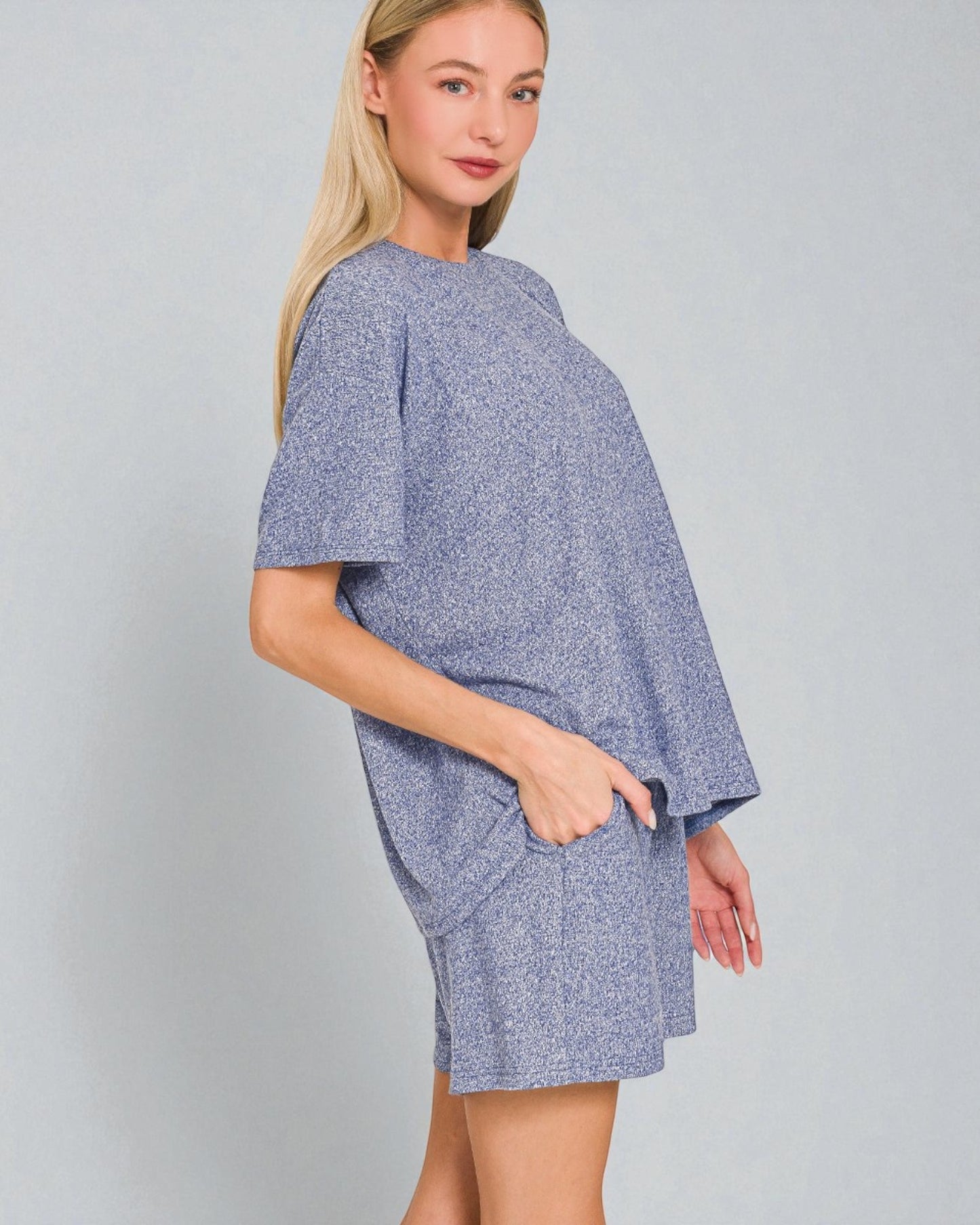 Heather Blue Lounge Set