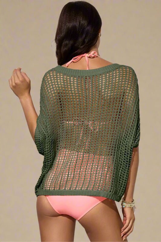 Beach Rose Co. - Open Knit Beach Cover - Up Top