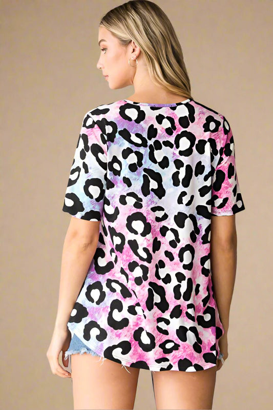 Heimish - Multicolor Animal Print Babydoll Top