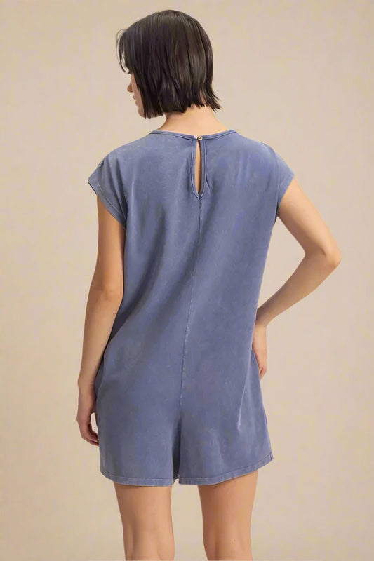 HYFVE - Indigo Washed T-Shirt Romper