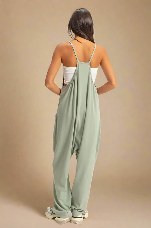 HYFVE - Sage Green Slouchy Overalls