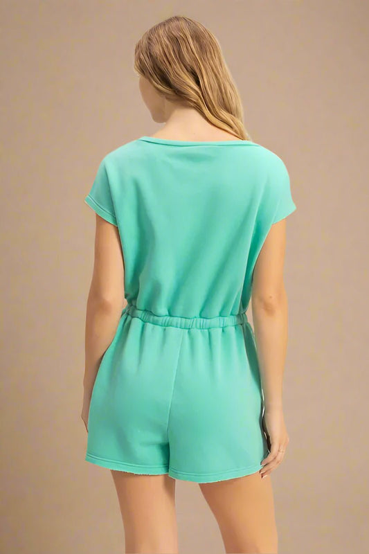 HYFVE - Seafoam Casual Knit Romper