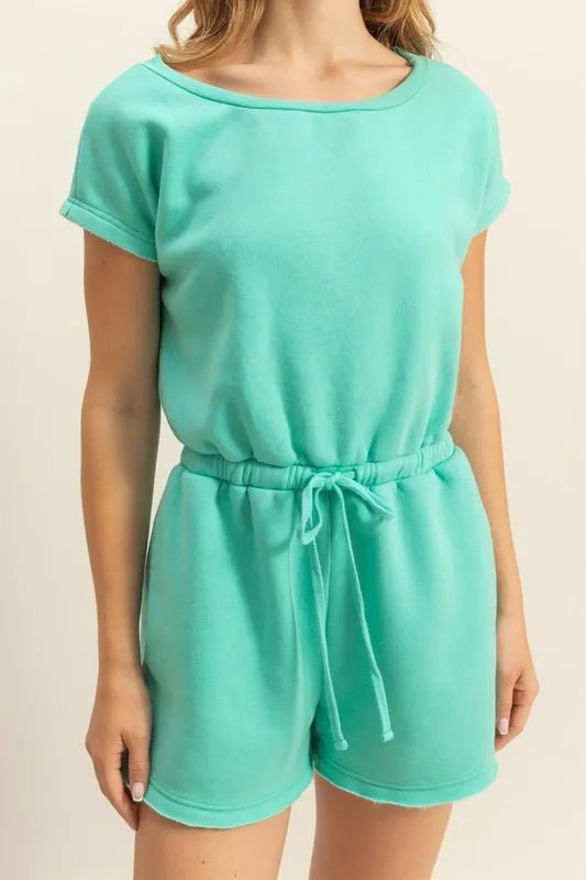 HYFVE - Seafoam Casual Knit Romper