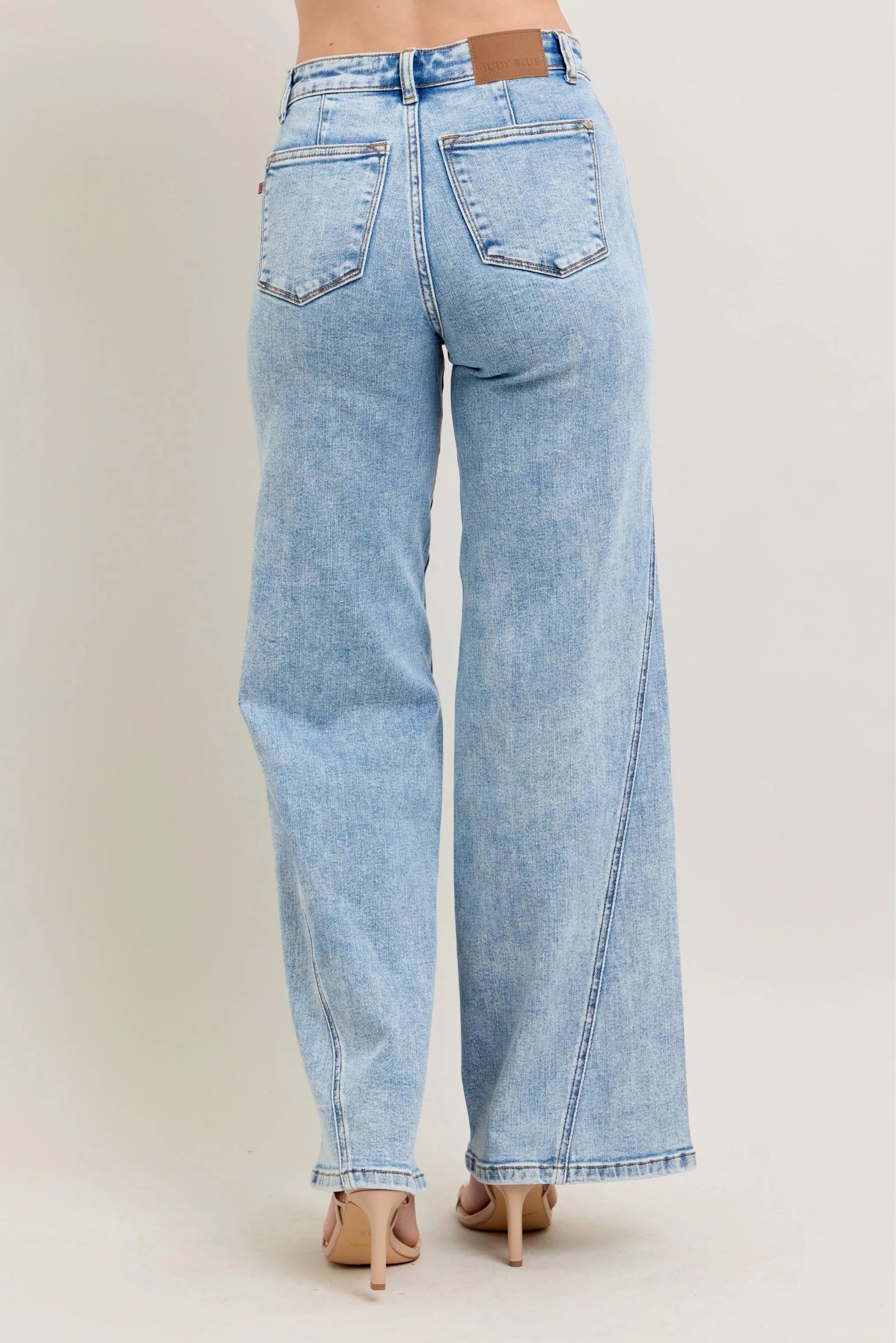 Judy Blue - Acid Wash High Rise Wide Leg Jeans