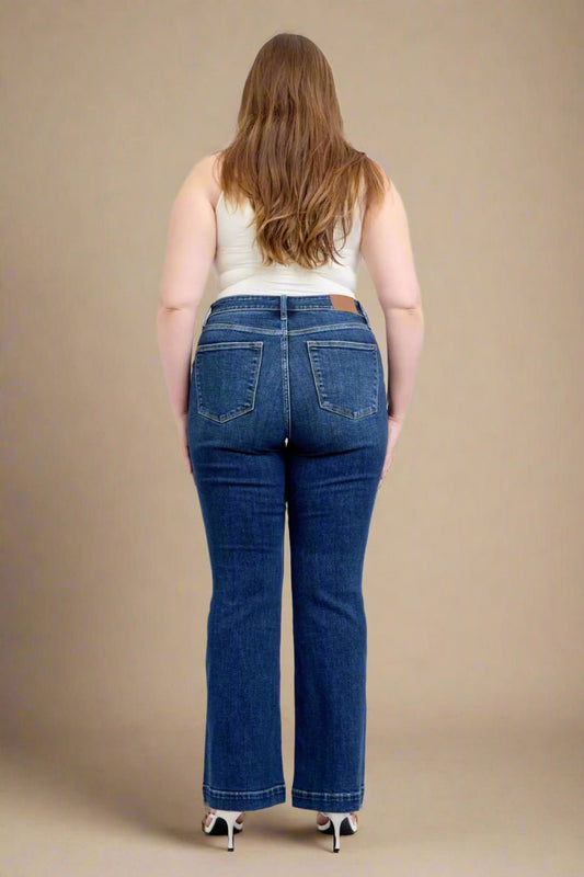 Judy Blue - Dark Wash Flare Leg Jeans