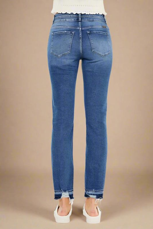 Kancan - High Rise Distressed Skinny Jeans – Medium Wash