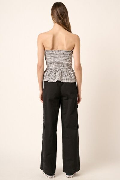 Mittoshop - Black Low Rise Cargo Pants