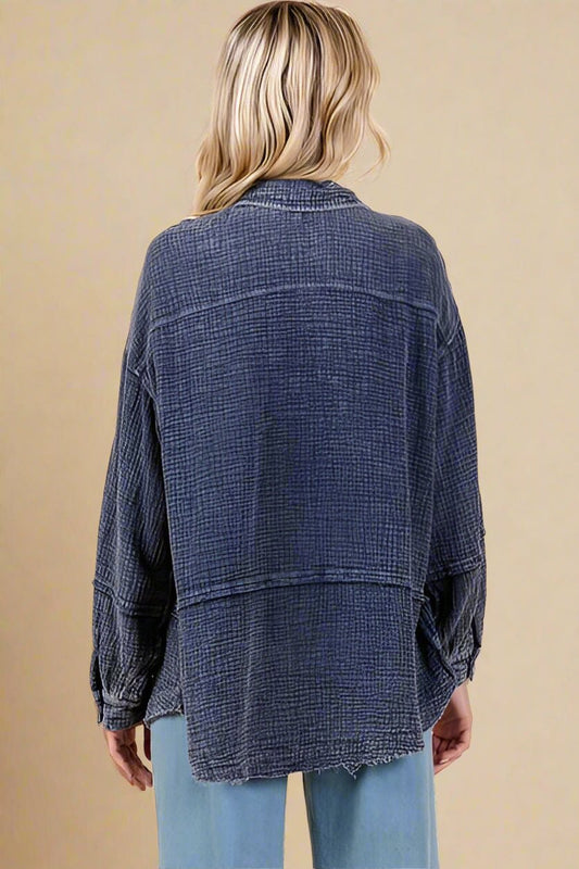 Mittoshop - Dark Navy Long Sleeve Shirt