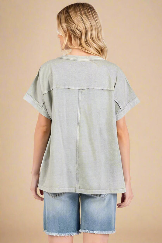 Mittoshop - Light Gray PEACE T-Shirt