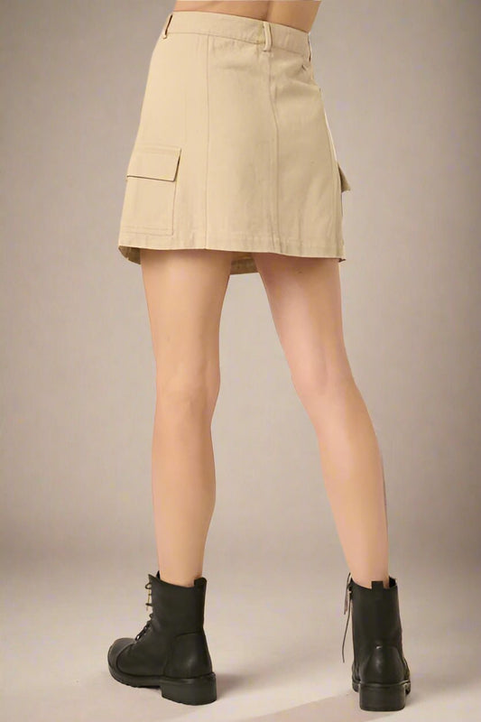 Mittoshop - Mini Cargo Skirt in Sand