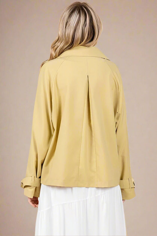 Mittoshop - Yellow Short Trench Coat