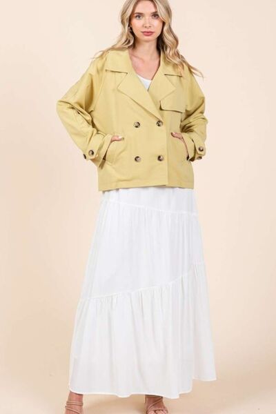 Mittoshop - Yellow Short Trench Coat