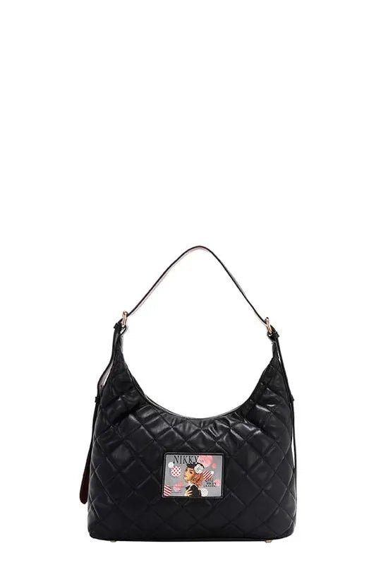 Nicole Lee USA - Paris Chic Shoulder Bag – Graphite Blush