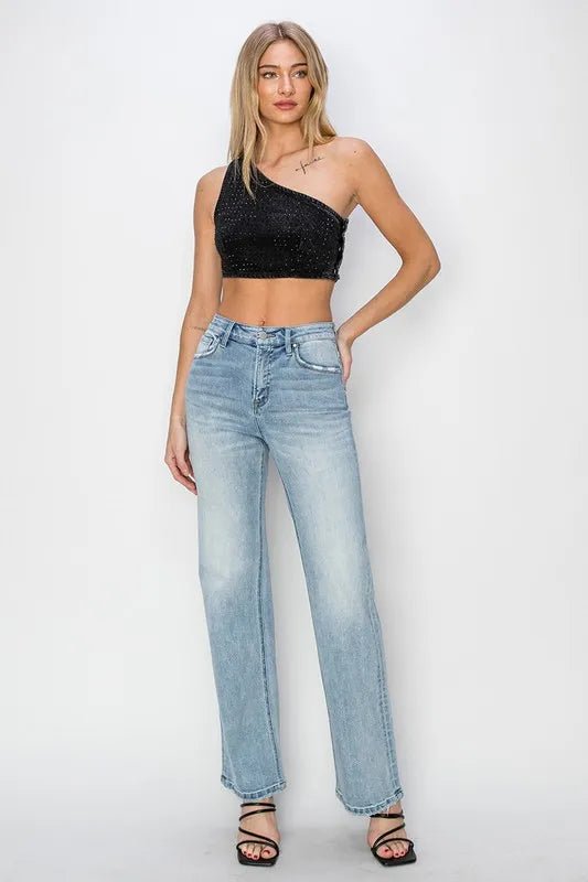 RISEN - High Rise Vintage Wash Bootcut Jeans