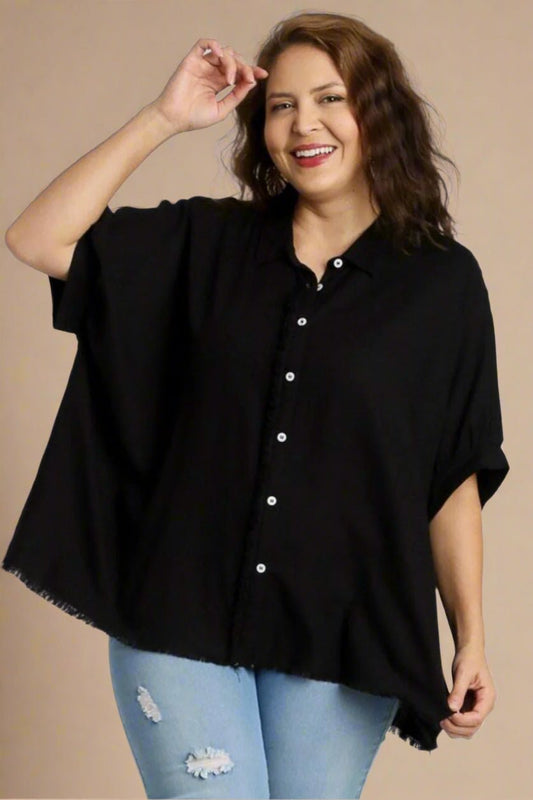 UMGEE - Black Fray - Hem Button - Up Top