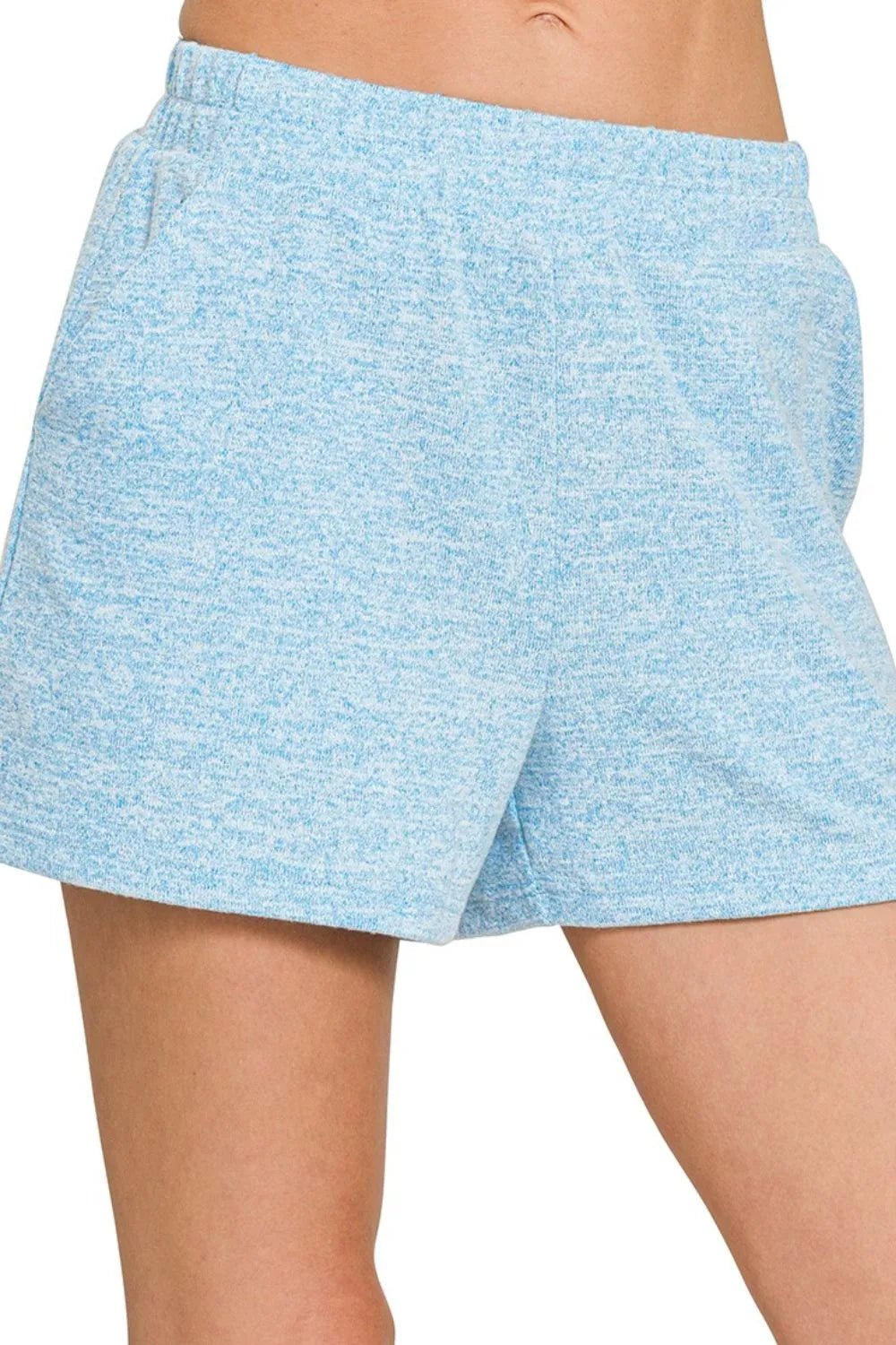 Zenana - Lounge Shorts in Sky Blue