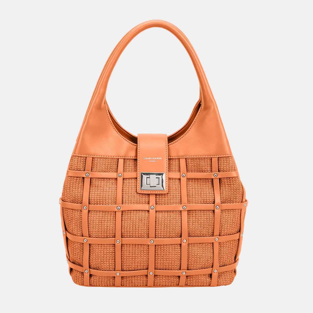 Olivia Vegan Leather Rivet Detail Handbag