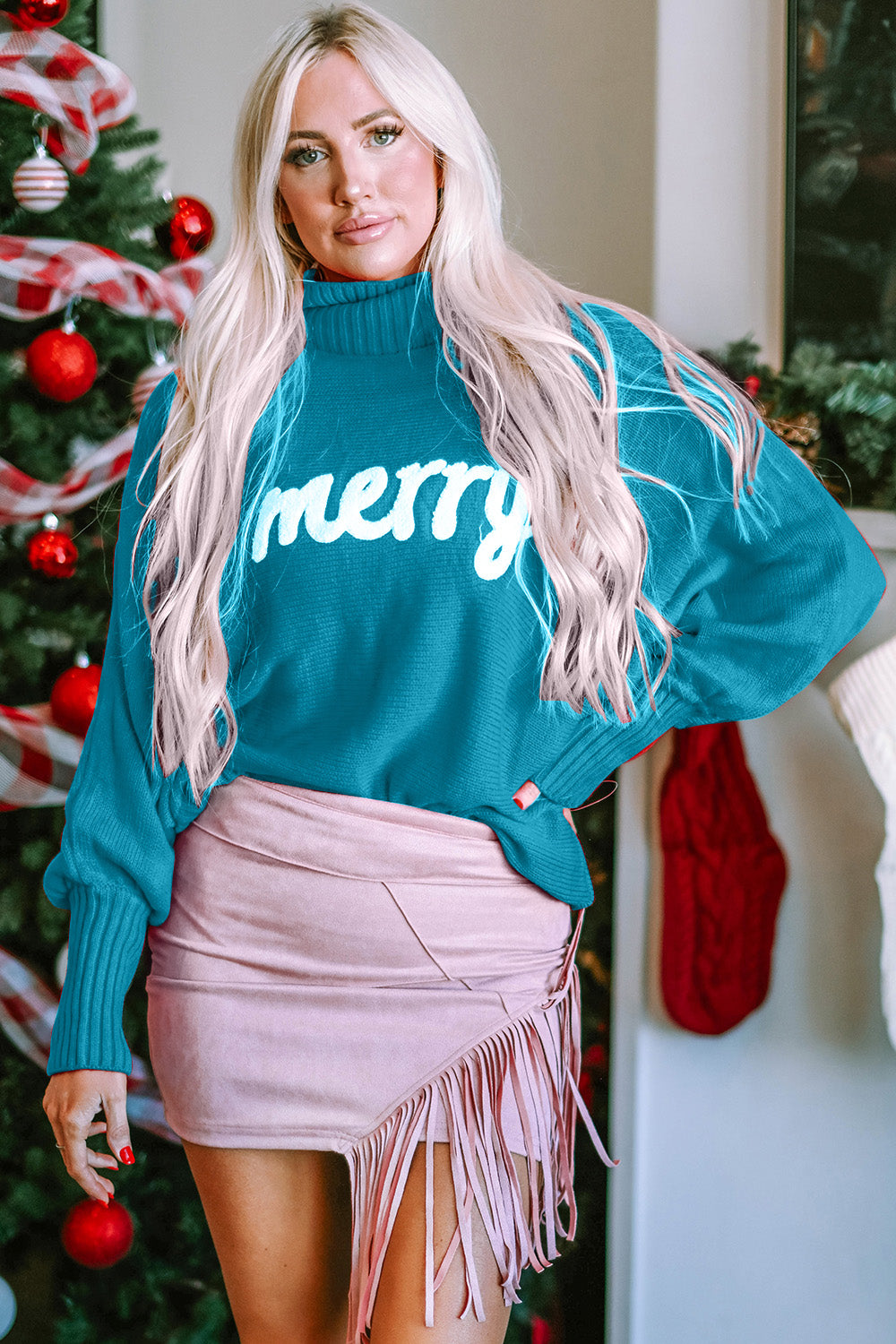 Merry Long Sleeve Turtleneck Sweater