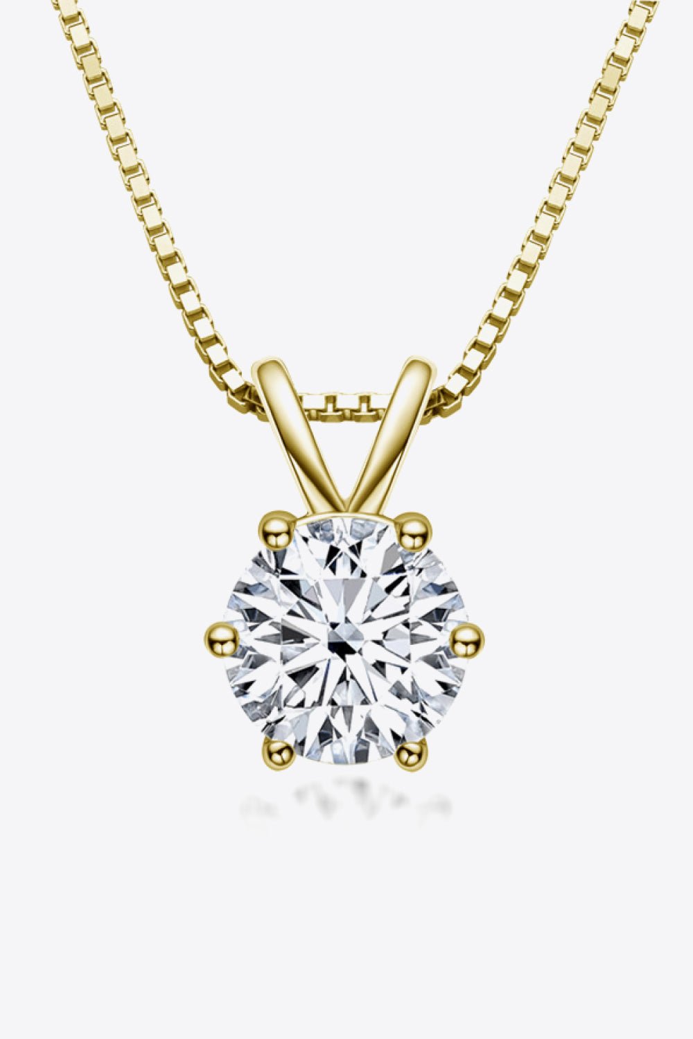 1 Carat Moissanite Pendant NecklaceNecklaceBeach Rose Co.