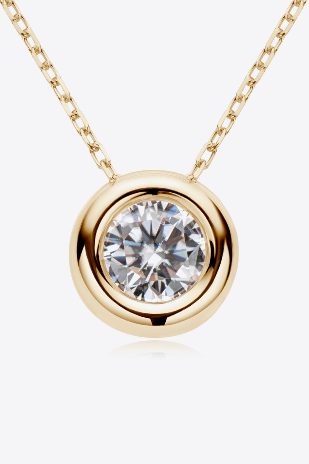 1 Carat Moissanite Pendant NecklaceNecklaceAdored