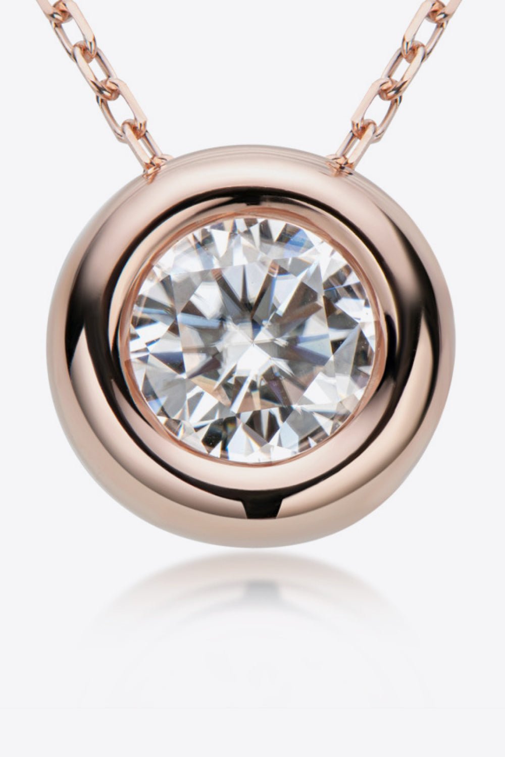 1 Carat Moissanite Pendant NecklaceNecklaceAdored