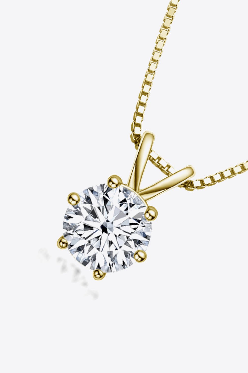 1 Carat Moissanite Pendant NecklaceNecklaceBeach Rose Co.