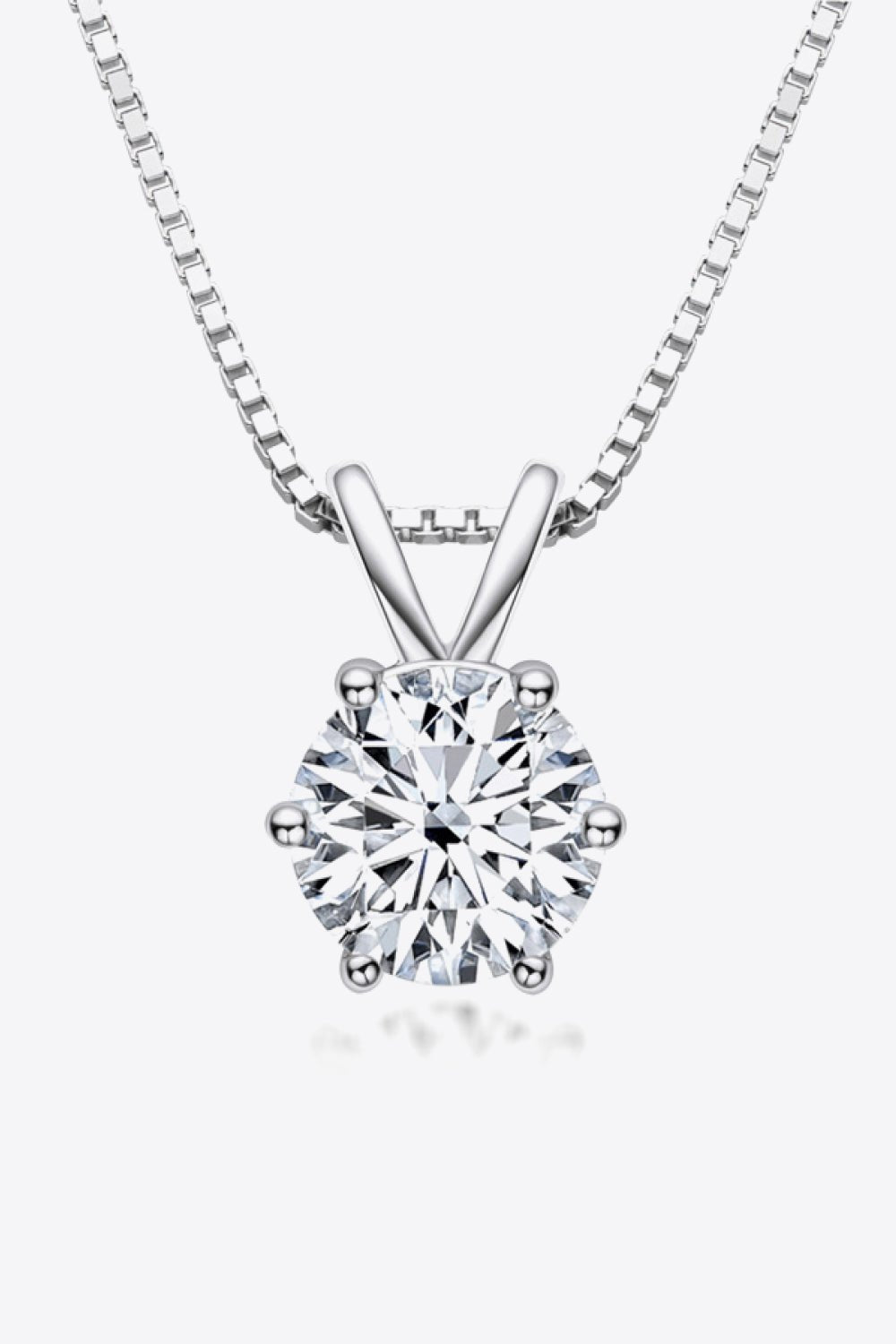 1 Carat Moissanite Pendant NecklaceNecklaceBeach Rose Co.