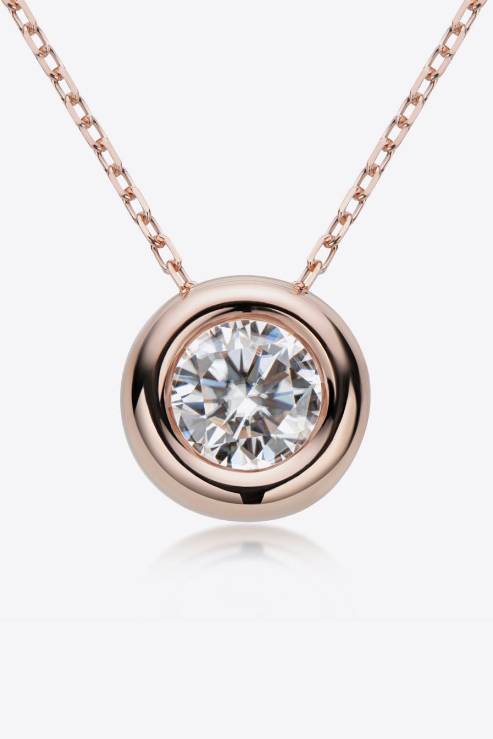 1 Carat Moissanite Pendant NecklaceNecklaceAdored