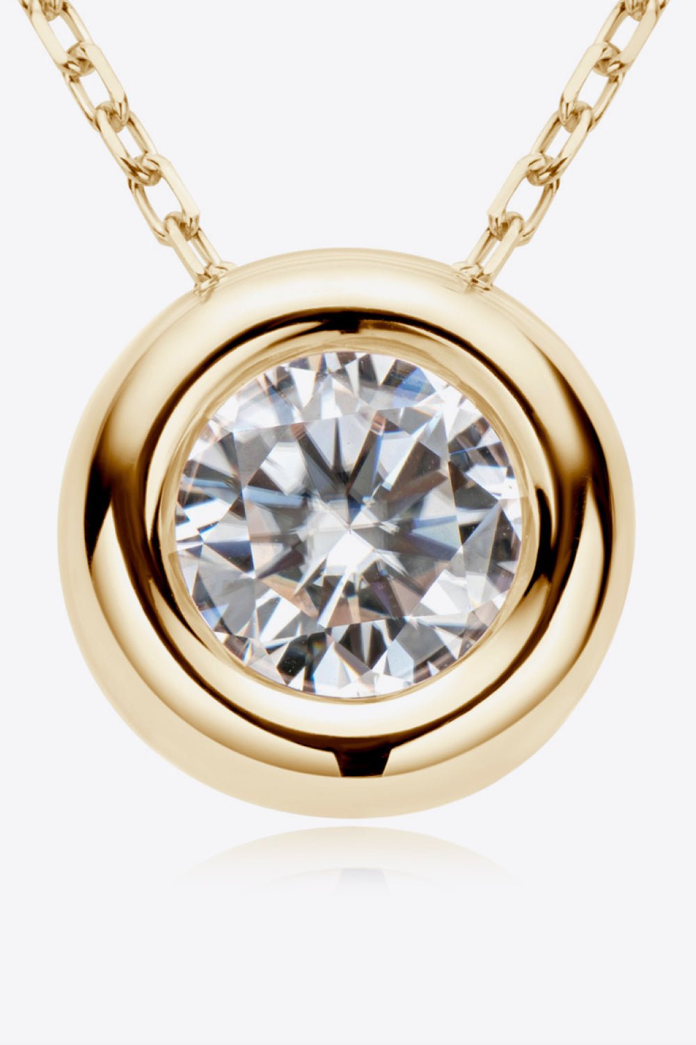 1 Carat Moissanite Pendant NecklaceNecklaceAdored