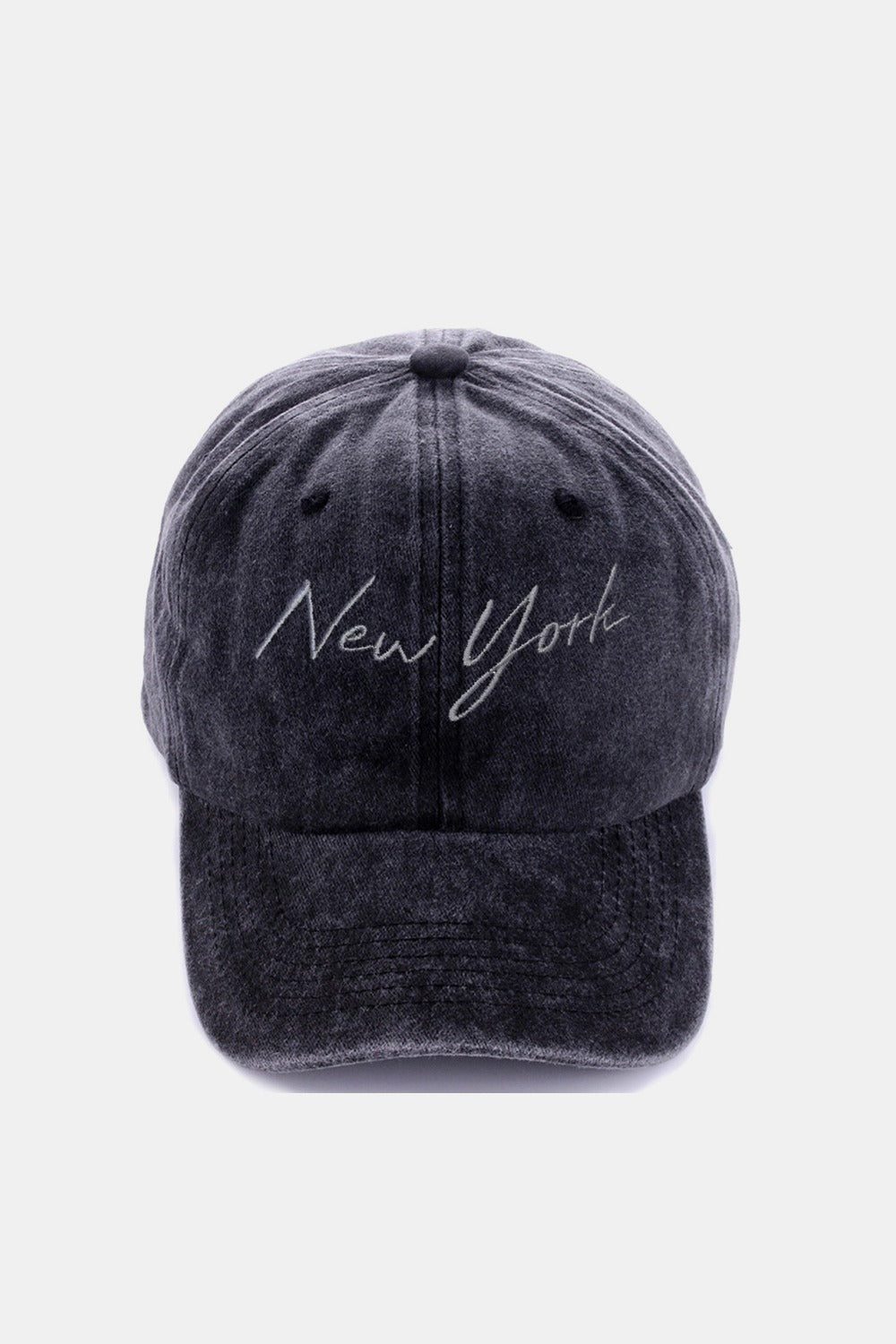 Washed Embroidered Baseball Cap