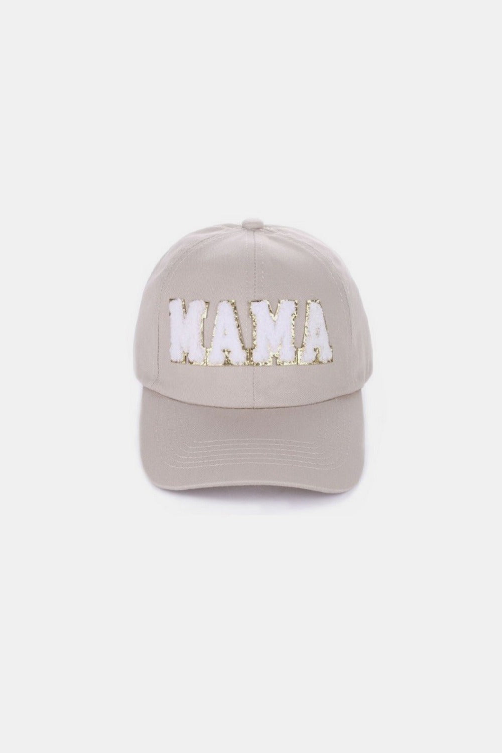 MAMA Sequined Chenille Patch Baseball Cap