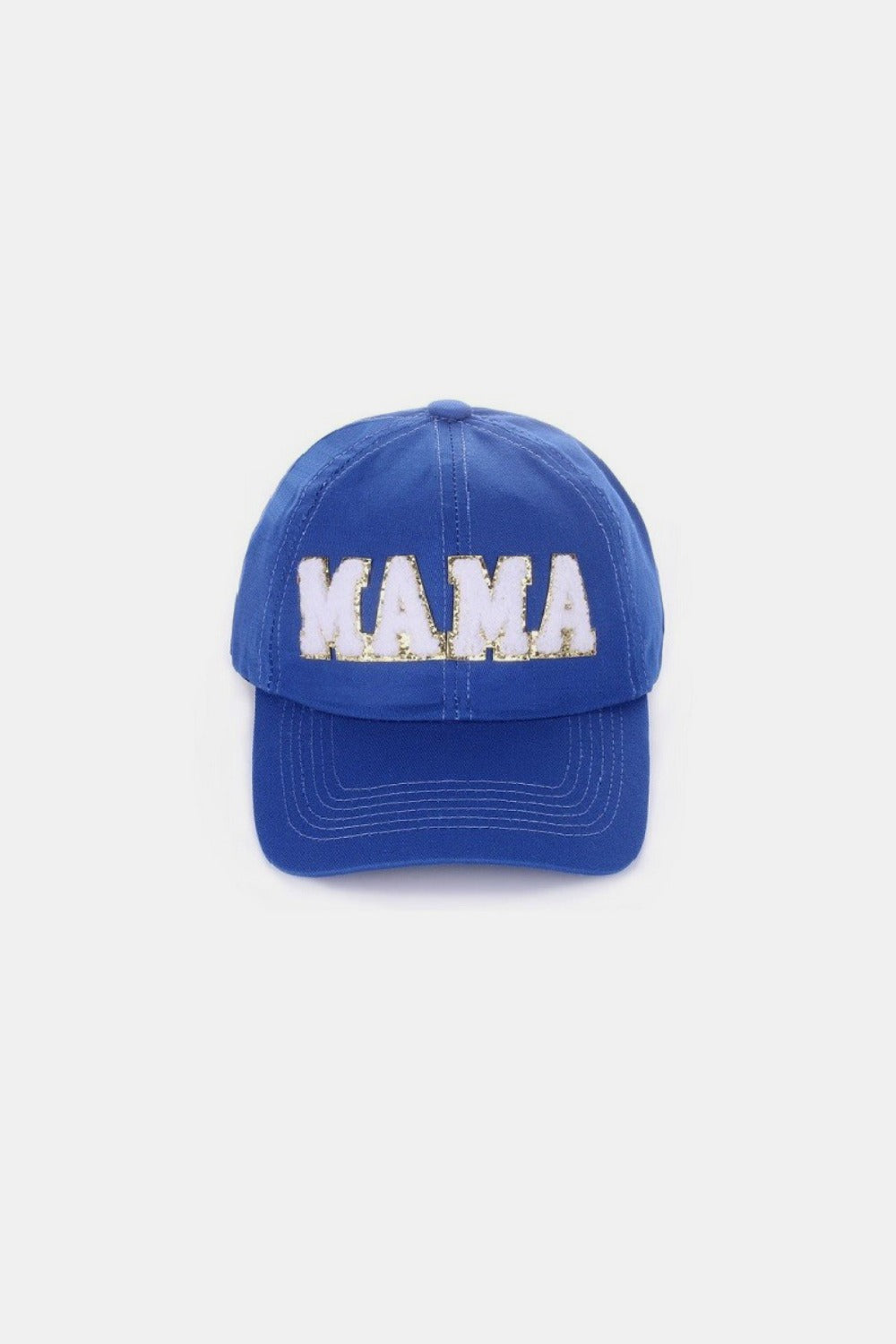 MAMA Sequined Chenille Patch Baseball Cap