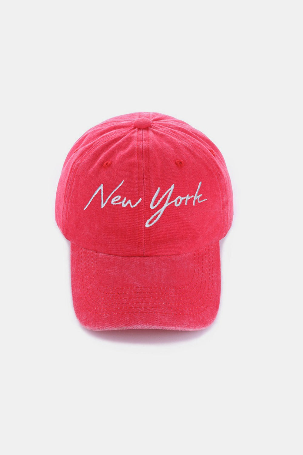 Washed Embroidered Baseball Cap