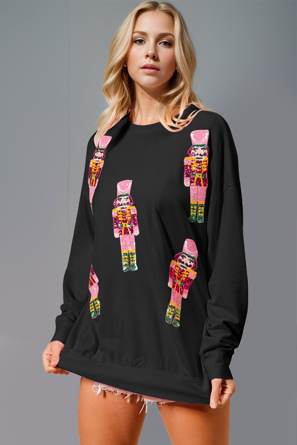 Sequin Nutcracker Sweatshirt