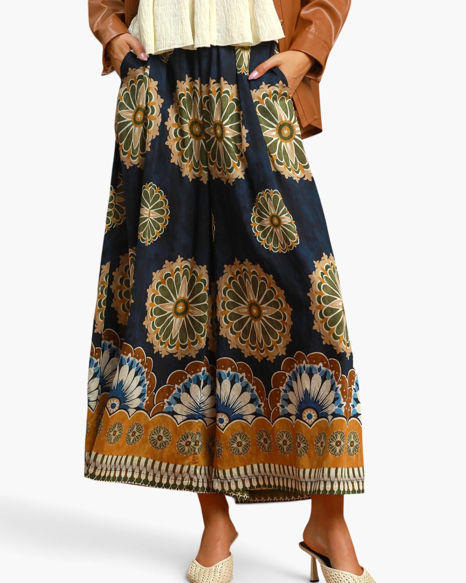 Midnight Medallion Print Pants