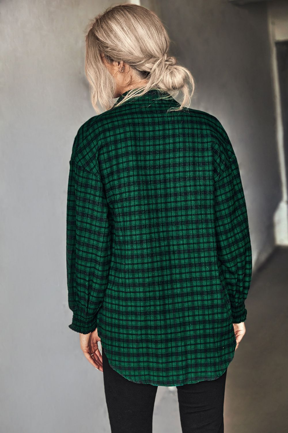 Plaid Button Front Shirt