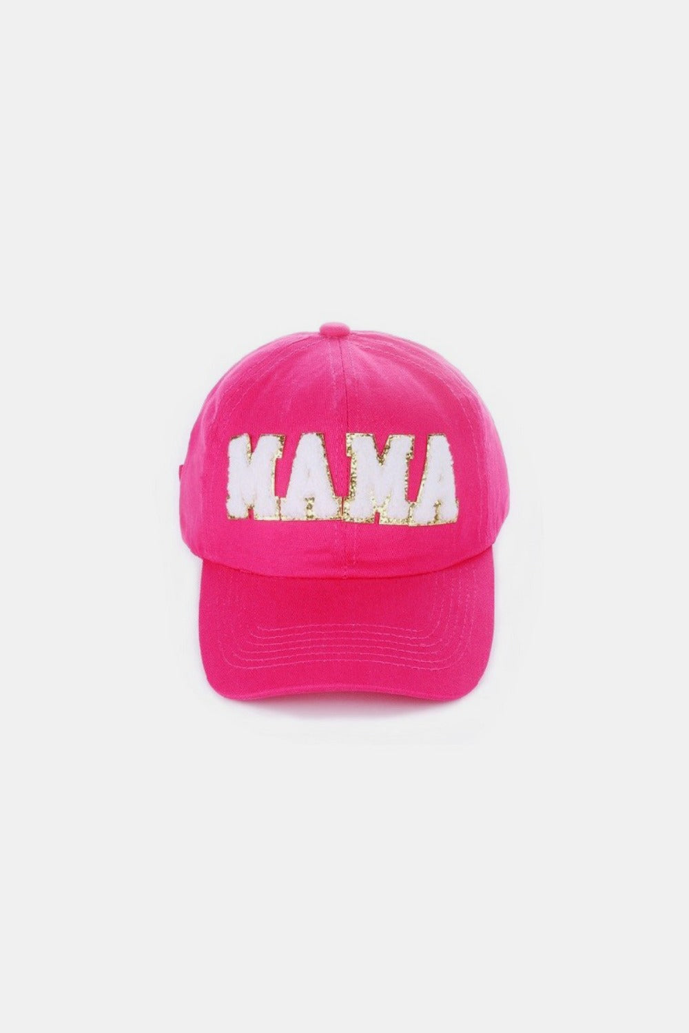 MAMA Sequined Chenille Patch Baseball Cap